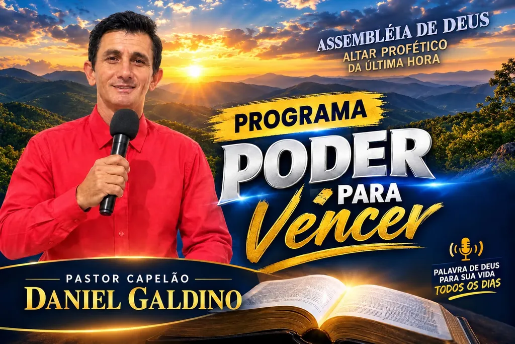 Programa Poder para Vencer, com o Pastor Capelão Daniel Galdino